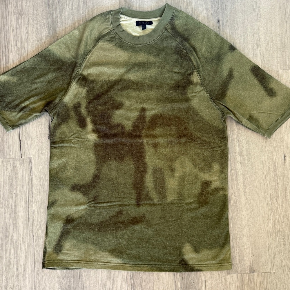 Yeezy Season 3 Green Camo Oversized T-Shirt Size S